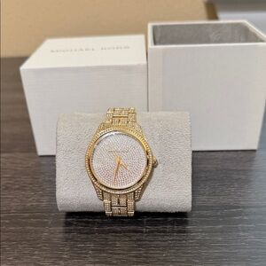 Michael Kors Gold Crystal-Embellished Watch